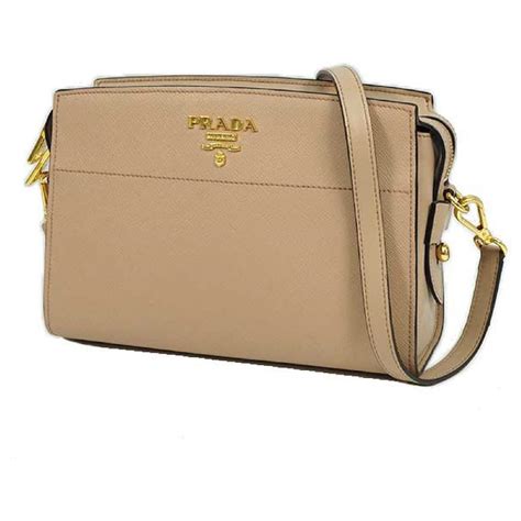 prada 1bh104|PRADA 1BH104 Logo Shoulder Bag Saffiano Leather Women's .